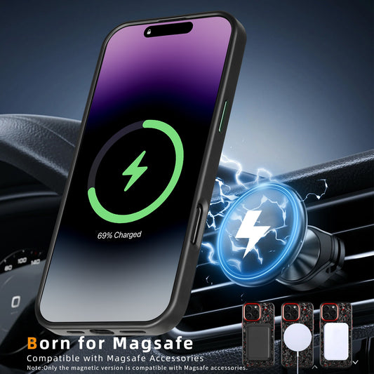 New Metal Frame Carbon Fiber Phone Shell