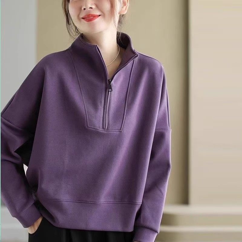 Long Sleeve Short Top Plus Size Women's Fashion