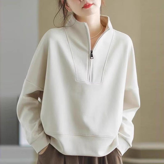 Long Sleeve Short Top Plus Size Women's Fashion
