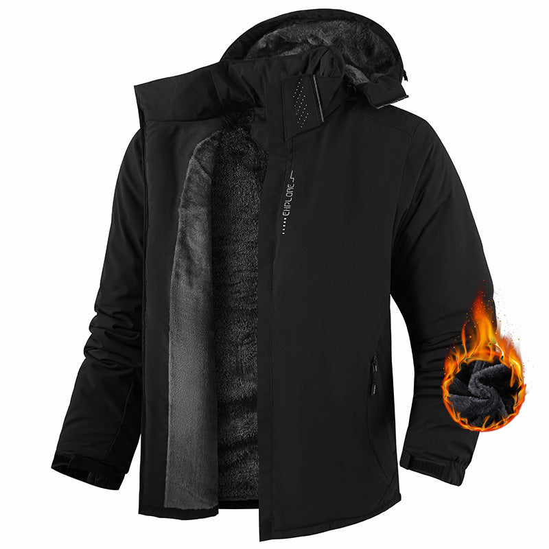 Autumn And Winter Warm Couple Outdoor Wind Coat